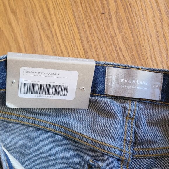 NEW NWT! EVERLANE THE SUPER-SOFT RELAXED JEAN STRAIGHT LEG ANKLE MID-RISE sz 23 - Picture 6 of 6